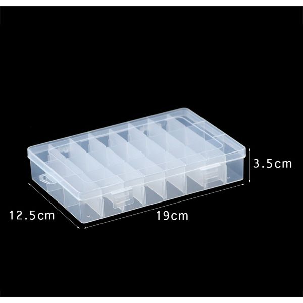 

wlyees rectangle 24 grids plastic storage jewelry box transparent compartment storage case for jewelry beads container boxes bbyyhi bwkf