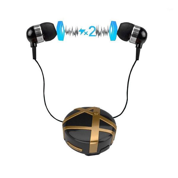 

fineblue fd55 wireless bluetooth stereo music 2 earpiece cable clip-on business headset handsvibrating earbud with mic1