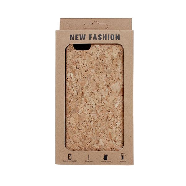 

gold supplier natural oak cork cell phone case for iphone