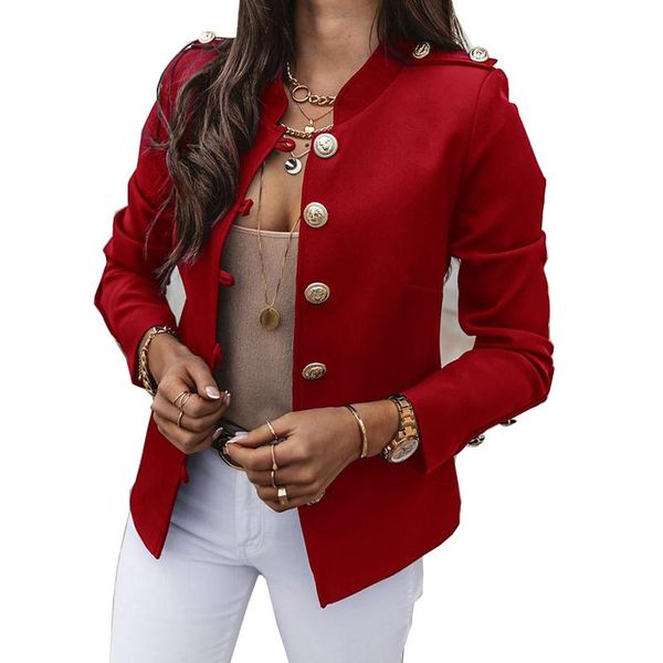 

women winter solid buttons casual slim long sleeve jacket coat office lady elegant korean style fashion outwear 2020 sj7353u, Black;brown