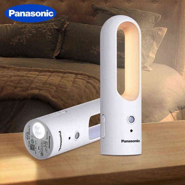 

panasonic mini led flashlight sensor camping light usb rechargeable magnetic adsorption night light p0824