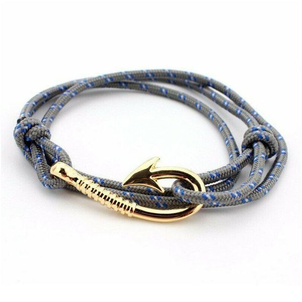 

multi layer anchor bracelet handmade sailor jewelry rope charm wristband mul jllyxa