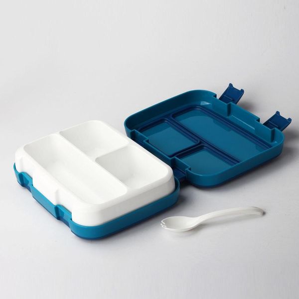 

plastic bento box for kids leakproof lunch box microwavable food containers large storage box preservation with 4 compartments bbywdf
