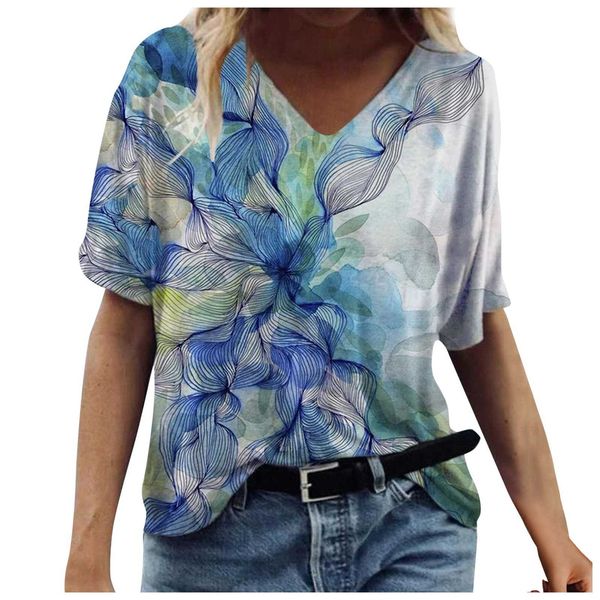 

fashion women's summer printed short sleeve crew-neck t-shirt casual tee camiseta mujer vestido de mulher, White