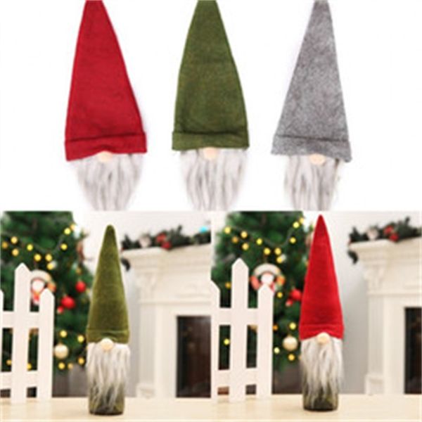 

faceless old man wine bag 2020 christmas ornaments gifts sleeve decorations bottle cover baubles fashion 1 75cx f2