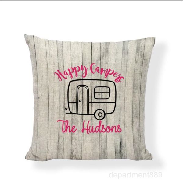 

a-merry camping pillow case cover outdoor linen printing pillowcase party pillowslip for car office home decor owc3188