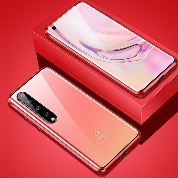 

magnetic metal adsorption double sided 9h glass case for xiaomi 10 10pro camera protective phone cover h sqcxgg