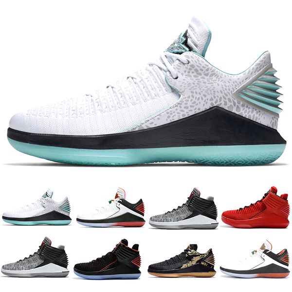 

finale xxxii 32 boardroom mens basketball shoes men 32s jade camo bred like mike mvp rosso corsa gatorade black cat sports sneakers, White;red
