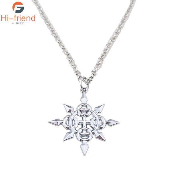 

pendant necklaces game kingdom hearts necklace collares star anise jewellery, Silver