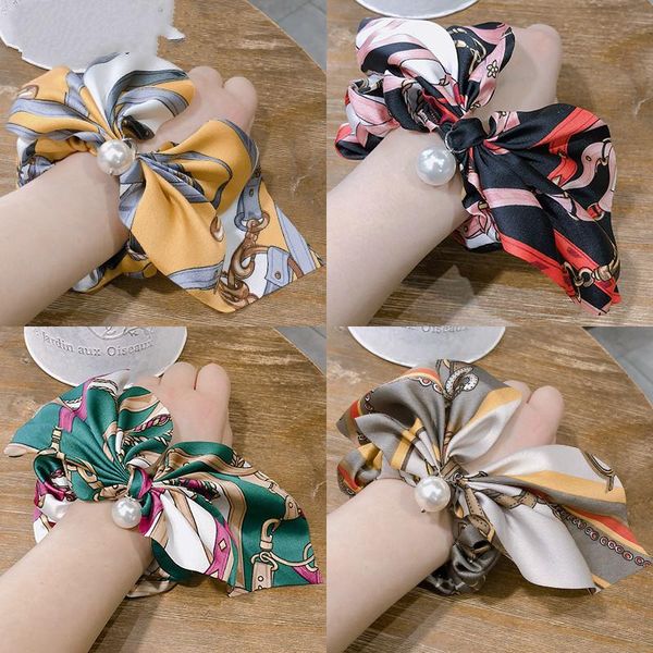 

hair accessories bowknot rubber band rope cute fabric elastic girl decoration