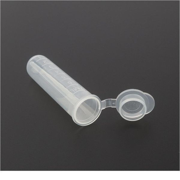 

100pcs 15*62mm 7ml plastic transparent centrifuge tube home garden plants seedling storage container ep bottles sqcfkh
