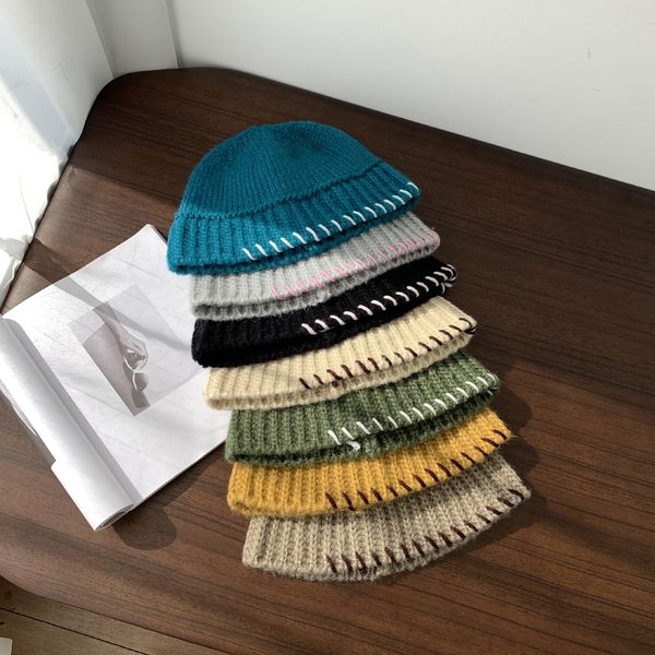 

t9s9 trump hat 6 fashion knitted keep america great donald trump 2020 colors embroidered cap beanie skull outdoor hats ooa7119, Brown;gray