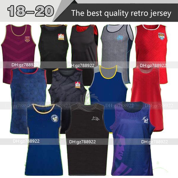 

2018 2020 rugby league jersey rugby maru eel jaguar melbourne knight chief cowboy crusader scotland tonga all black men's vest rugby je, Black;gray