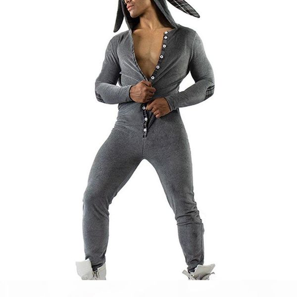 

blouse jumpsuit shark print short sleeve men's shirt jumpsuit youth size popular onesie mens shorts jumpsuit romper rave outfit, Gray