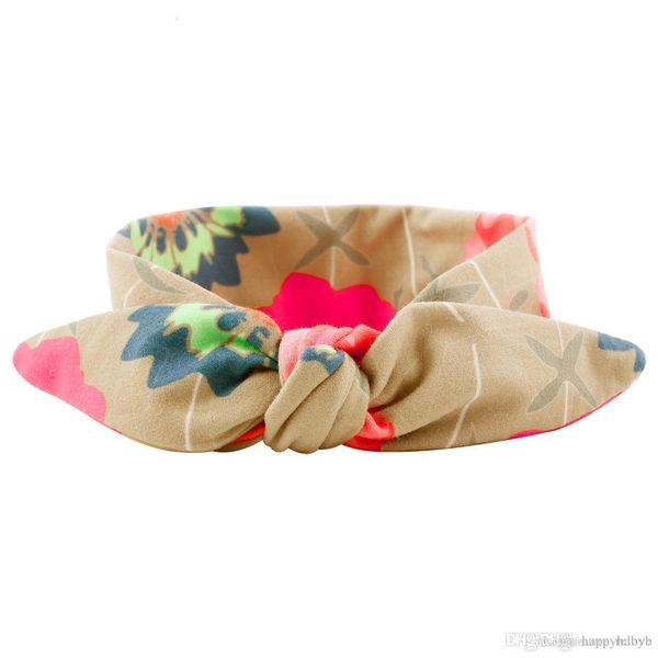 

ge0sbaby point flower new head bunny wave ear knot pattern infant headband kids elastic headwear bands children hair acc