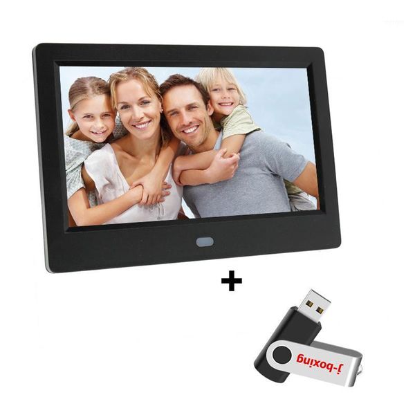 

digital po frames 7 inch hd frame 1024x600 ultra-thin electronic lcd with 32gb usb flash drive black1
