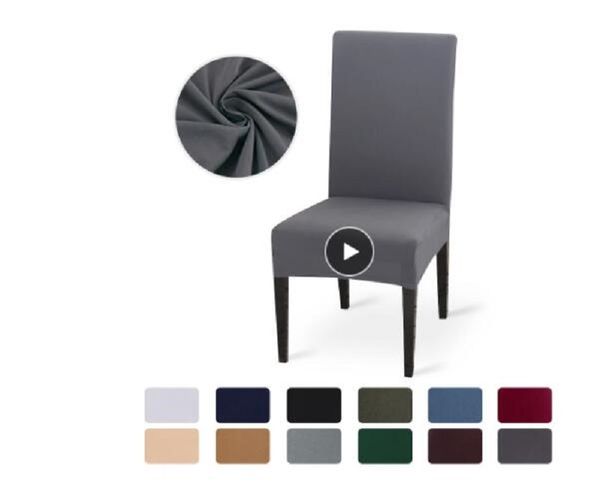 

solid color chair cover stretch spandex elastic slipcovers chair covers white for dining room kitchen wedding banquet l