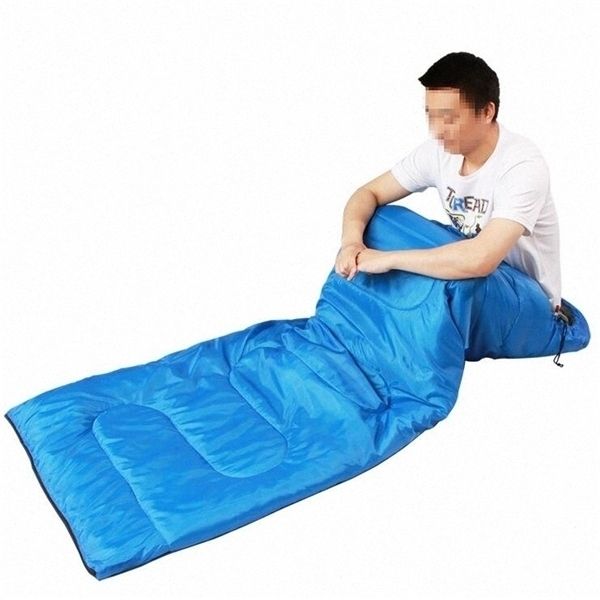 

warming single bag outdoor sleeping bags casual waterproof blankets envelope camping travel hiking lxl9 erxy#