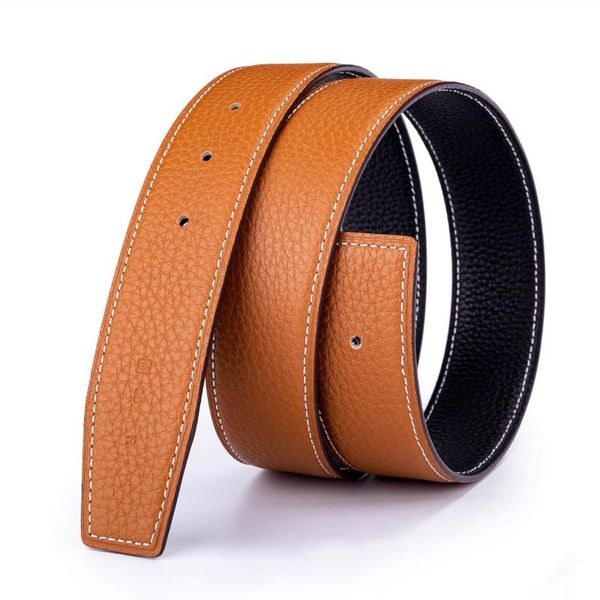 

luxury genuine full grain cow leather belts for men for h 3.8 cm included 7 colors, Black;brown