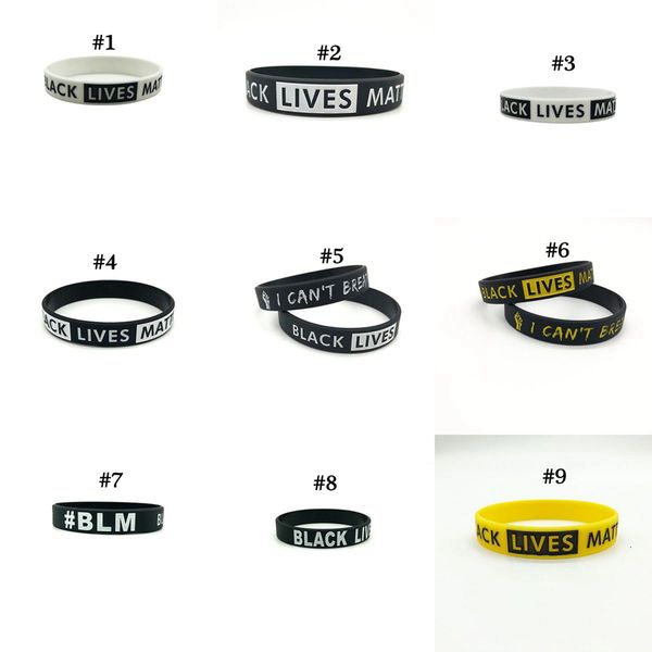 

men bracelet black silicone lives women matter rubber bracelets wristband bangles 200pcs ooa8110, Golden;silver