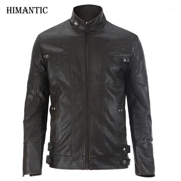 

leather jacket men chaqueta jaqueta couro masculino bomber leather jackets coat motorcycle jackets jaqueta de couro masculina1, Black