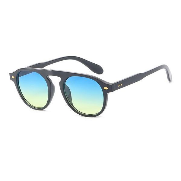 

sunglasses offray women brand designer round shape retro fashion plastic material lenses vintage 92106 uv400 protection eyewear, White;black