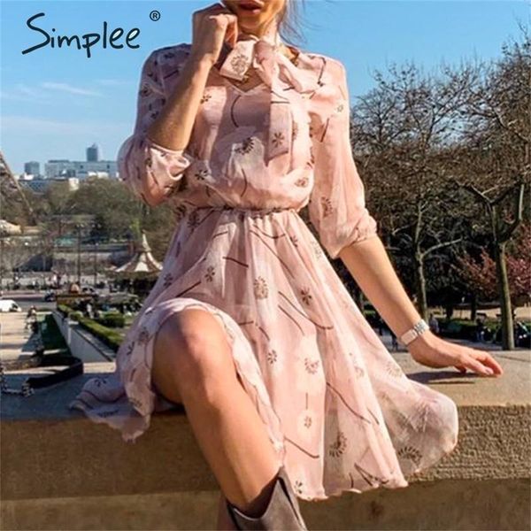 

simplee vintage women floral dress elegant high waist work wear office lady dress half sleeve spring summer chic party dress lj200810, Black;gray