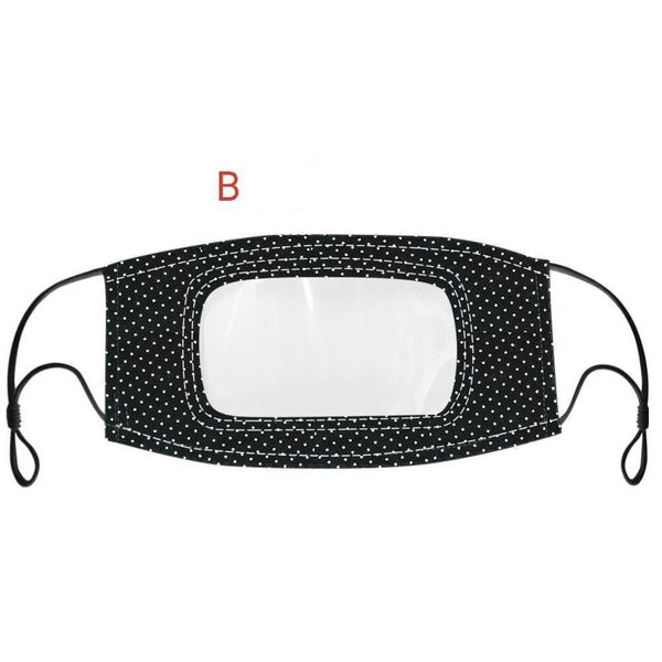 

reusable clear men washable us for face with stock window women windproof dustproof cotton mask visible mouth adults fy9151 addlq