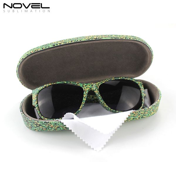

diy pattern 100% uv protection custom 3d sublimation sunglasses with glasses case