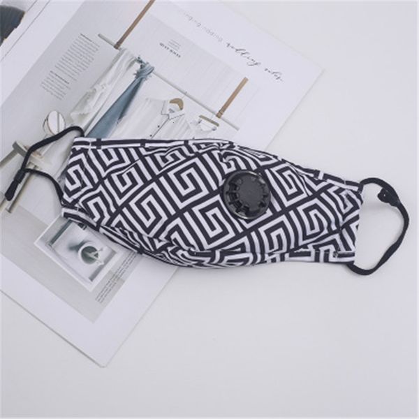 

unsiex face masks pu leather dustproof breathe mask fashion print men women mouth-muffle washable outdoor sporoutletc510