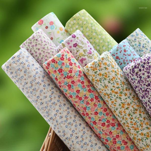 

50cm width printing fresh floral twill cotton fabric diy children's wear cloth make bedding quilt decoration home 180g/m1, Black;white