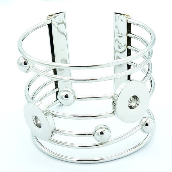 

18mm fashion charming bracelet bangle snap fit buttons jewelry wholesale sg0171