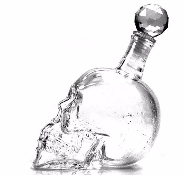 

creative crystal skull head bottle whiskey vodka wine decanter bottle whisky beer glass spirits cup water glass bar home gt151 wmtprna