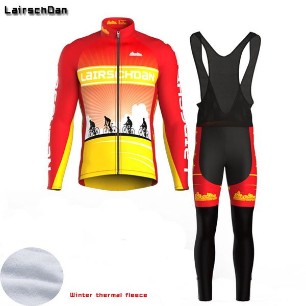 

lairschdan 2021 winter thermal fleece cycling set cycling clothing men women pro bike outfit equipacion ciclismo invierno hombre, Black;blue