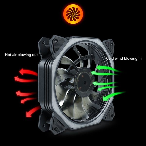 

computer case pc fan adjust argb cooling fan 120mm quiet control aura sync computer cooler cooling rgb case fans