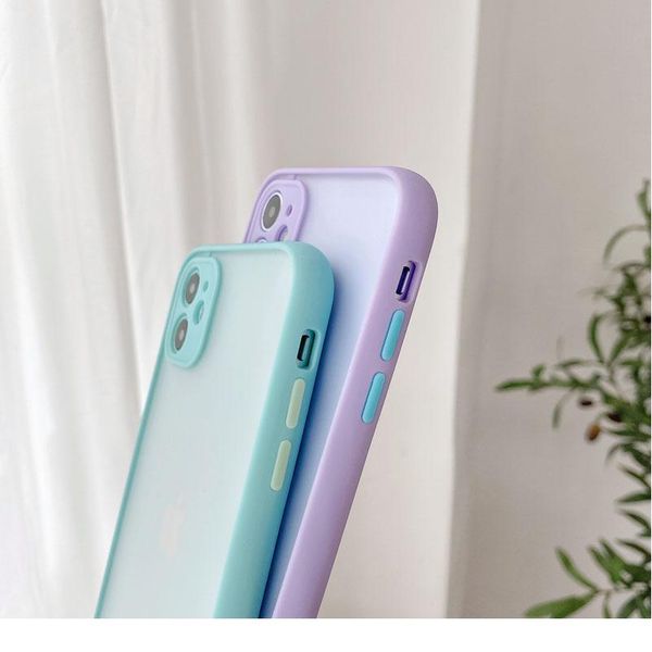 

sile matte bumper phone case for iphone 12 11 pro xr x xs max mini 6s 6 8 7 plus se2 tra wmtupt