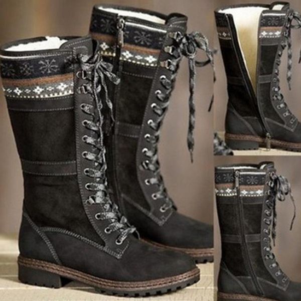 

the new all-match square heel and low heel mid-leg boots for women's winter 20211, Black