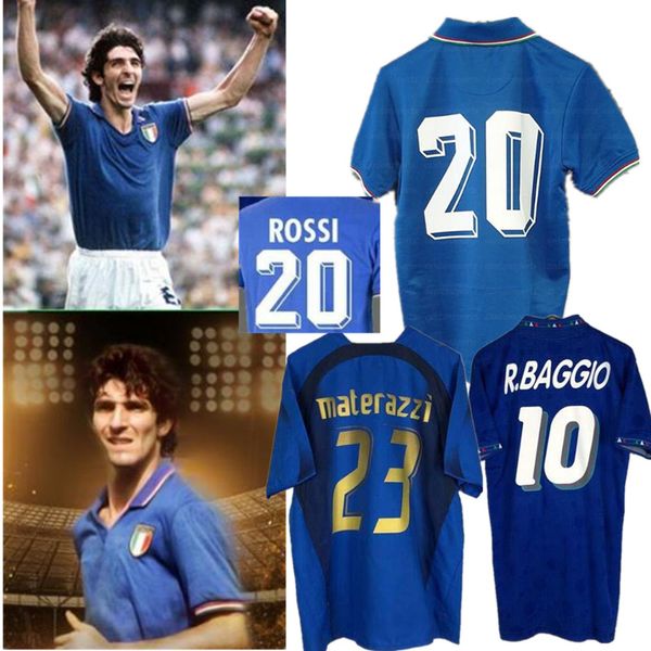 

1982 rossi retro italy 1990 1996 football soccer 1994 jersey maldini baggio schillaci totti del piero 2006 pirlo inzaghi buffon 2000, Black