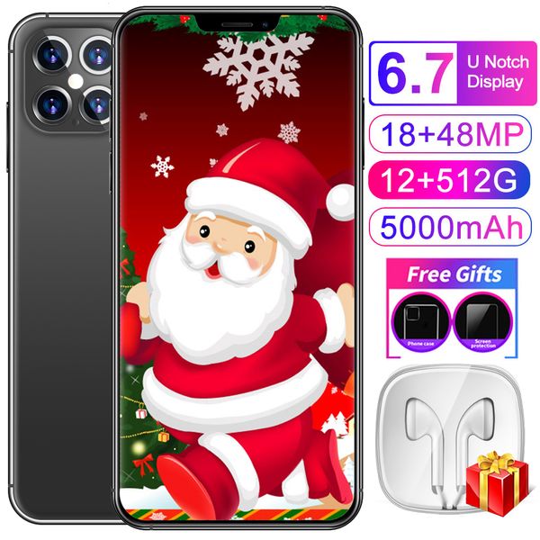 

smartphones 12gb ram 512gb rom 48mp celulares face id unlocked android mobile phones wifi wcdma global 4g lte