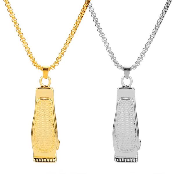 

chains dongsheng est mens necklace shaver pendant solid razor for men unique design in shaving-30, Silver