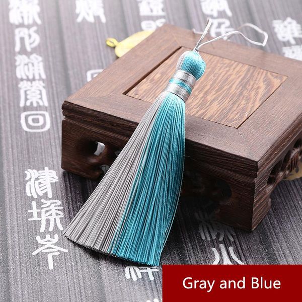 

5pcs 10cm double color polyester tassels diy jewelry curtain home textile cellphone garment decorative pendants craft tassels h bbyudp