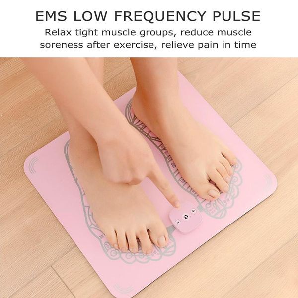 

accessories 1pc foot massage cushion remote control usb charging sole massager pain stress relief pad