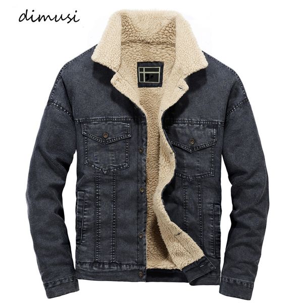 

winter mens denim jackets casual male outwear fleece warm windbreaker jacket fur collar cowboy jeans coats clothing kg-713, Black;brown