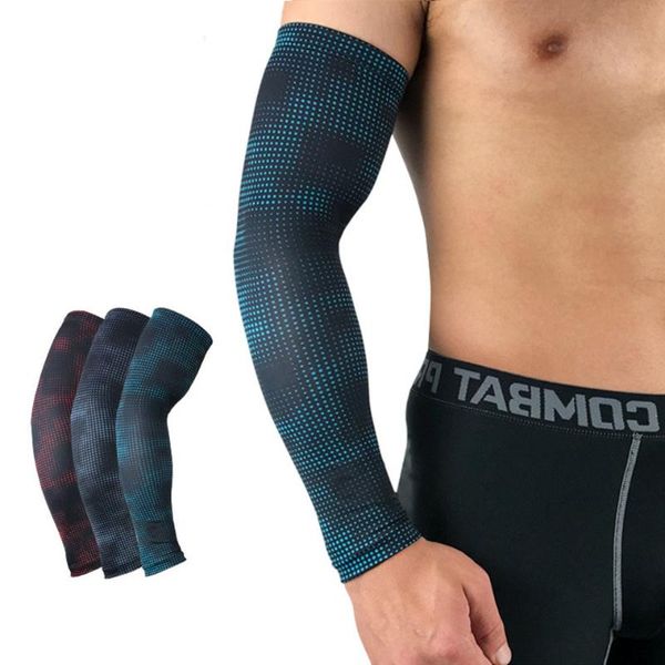 

elbow & knee pads dayselect dot printing arm warmers sports elastic guard basketball volleyball sleeves armband sport, Black;gray