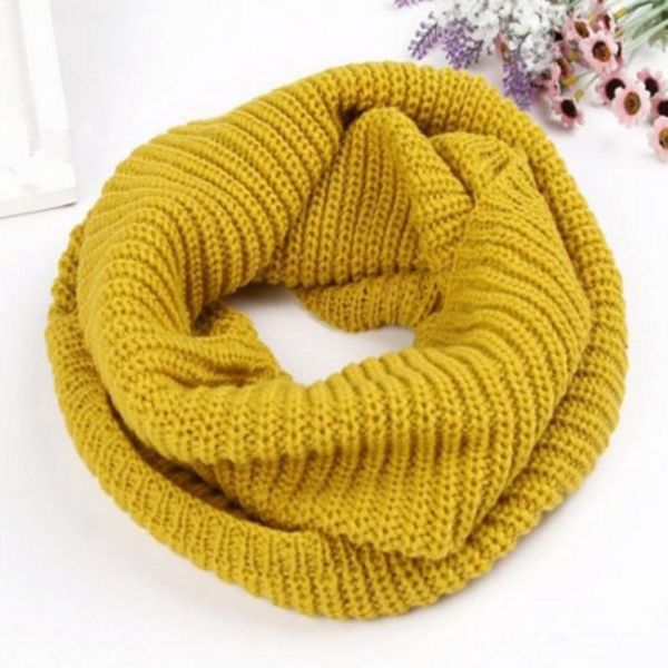 

scarves women winter warm 2 circle cable knit cowl neck long scarf shawl wj3, Blue;gray