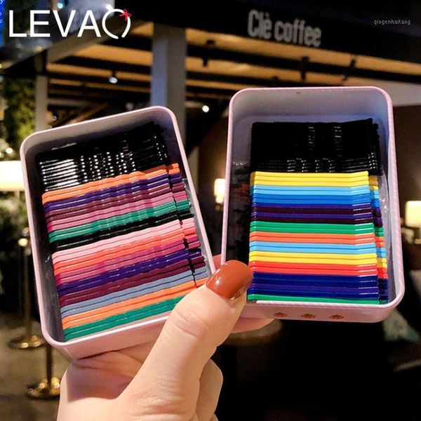 

10//40/50/100 pcs/box children cute colorful alloy bb clips barrettes simple hairpin hair clip for girls kid hair accessories1, Slivery;white