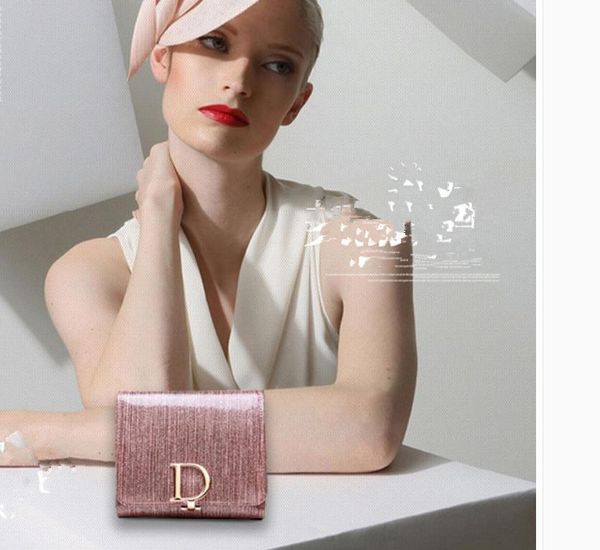 

2021 new fashion women's leather wallet@03, Red;black