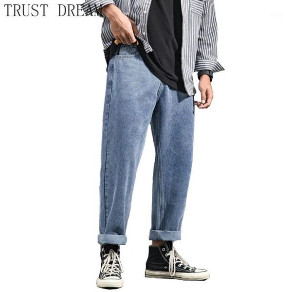 

men's jeans men straight streetwear solid1, Blue