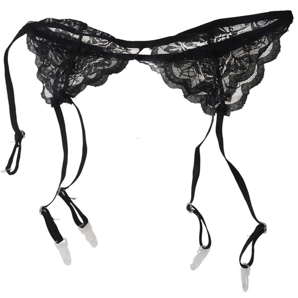

lace garter belt suspender holding, Black;white