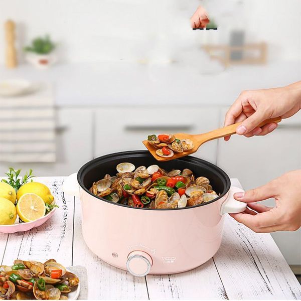 

portable electric multi cooker mini steamer frying pan multicooker kitchen appliance noodle porridge cooker ot pot1
